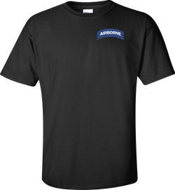 U.S. Army Airbone Tab (Blue & White) T-shirt