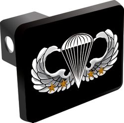 U.S. Army Basic 4 Combat Jump Wings Trailer Hitch Cover