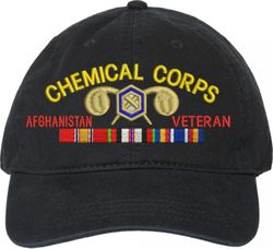 U.S. Army Chemical Corps Afghanistan Veteran Unstructured Dad Cap