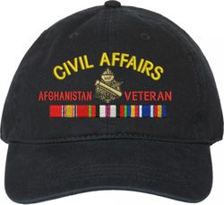 U.S. Army Civil Affairs Afghanistan Veteran Unstructured Dad Cap