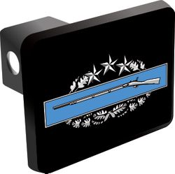 U.S. Army Combat Infantry Badge 4th Award Trailer Hitch Cover
