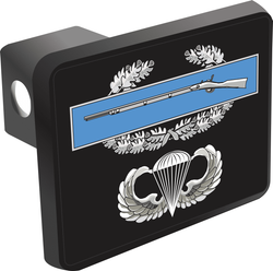 U.S. Army Combat Infantry Badge First Award with Jump Wings Hitch Cover