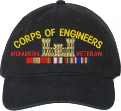 U.S. Army Corps of Engineers Afghanistan Veteran Unstructured Dad Cap
