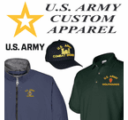 U.S. Army Custom Embroidered Caps and Apparel