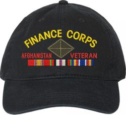 U.S. Army Finance Corps Afghanistan Veteran Unstructured Dad Cap