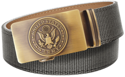 U.S. Army Grey Nylon Weave Slide Belt