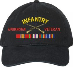U.S. Army Infantry Afghanistan Veteran Unstructured Dad Cap