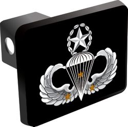 U.S. Army Master 3 Combat Jump Wings Trailer Hitch Cover