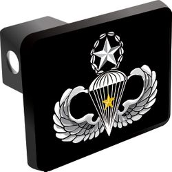 U.S. Army Master 5 Combat Jump Wings Trailer Hitch Cover