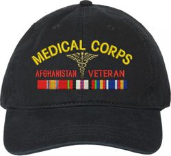 U.S. Army Medical Corps Afghanistan Veteran Unstructured Dad Cap