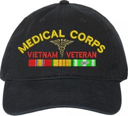 U.S. Army Medical Corps Vietnam Veteran Unstructured Dad Cap