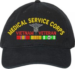U.S. Army Medical Service Corps Vietnam Veteran Unstructured Dad Cap