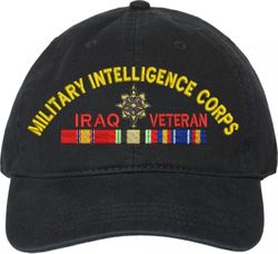 U.S. Army Military Intelligence Corps Iraq Veteran Unstructured Dad Cap