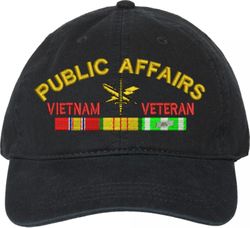 U.S. Army Public Affairs Vietnam Veteran Unstructured Dad Cap