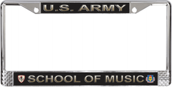 U.S. Army School of Music License Plate Frame