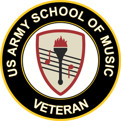 U.S. Army School of Music Round Decal