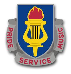 U.S. Army School of Music Unit Crest 3.8" Vinyl Transfer Decal