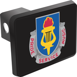 U.S. Army School of Music Unit Crest Hitch Cover
