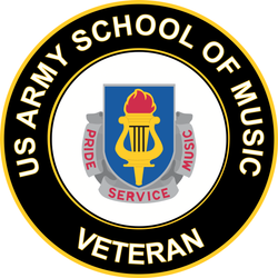 U.S. Army School of Music Unit Crest Round Decal
