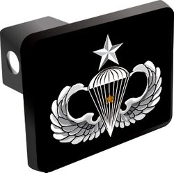 U.S. Army Senior 1 Combat Jump Wings Trailer Hitch Cover