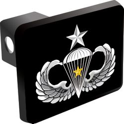 U.S. Army Senior 5 Combat Jump Wings Trailer Hitch Cover