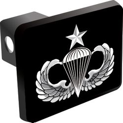 U.S. Army Senior Parachutist Wings Trailer Hitch Cover