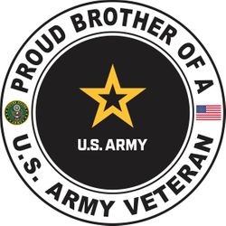 U.S. Army Veteran Proud Brother Decal