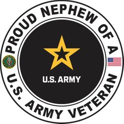 U.S. Army Veteran Proud Nephew Decal