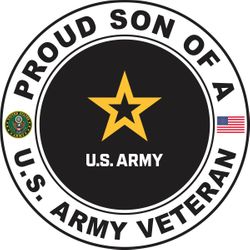 U.S. Army Veteran Proud Son Decal