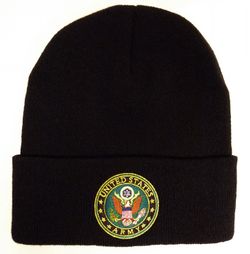 U.S. Army w/ Logo (Black) Military Watch Cap