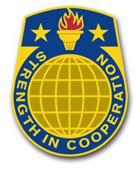 United States Army Security Assistance Command 11.75" Unit Crest Vinyl Transfer Decal