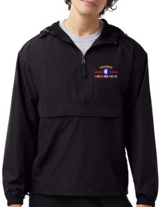 United States Army South Afghanistan Veteran with Ribbons Hooded Windbreaker