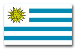 Uruguay Flag 11.75" Decal