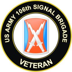 US Army 106th Signal Brigade Veteran Sticker Decal