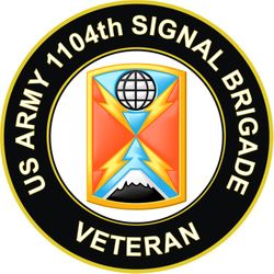 US Army 1104th Signal Brigade Veteran Sticker Decal