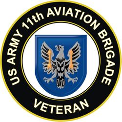 US Army 11th Aviation Brigade Veteran Sticker Decal