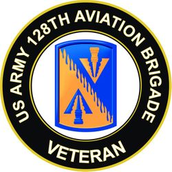 US Army 128th Aviation Brigade Veteran Sticker Decal