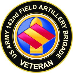 US Army 142nd Field Artillery Brigade Veteran Sticker Decal