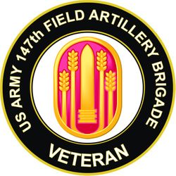 US Army 147th Field Artillery Brigade Veteran Sticker Decal