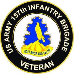 US Army 157th Infantry Brigade Unit Crest Veteran Sticker Decal
