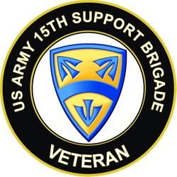 US Army 15th Support Brigade Veteran Sticker Decal
