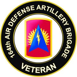 US Army 164th Air Defense Artillery Brigade Veteran Sticker Decal