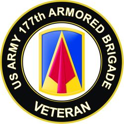 US Army 177th Armored Brigade Veteran Sticker Decal