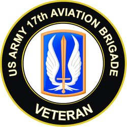 US Army 17th Aviation Brigade Veteran Sticker Decal