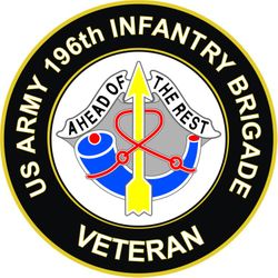 US Army 196th Infantry Brigade Unit Crest Veteran Sticker Decal