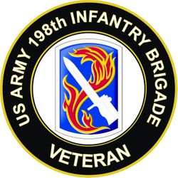 US Army 198th Infantry Brigade Veteran Sticker Decal