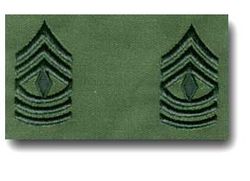US Army 1st Sgt Subdued Mini Rank Insignia Patch
