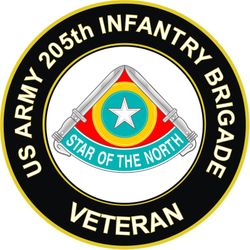 US Army 205th Infantry Brigade Unit Crest Veteran Sticker Decal