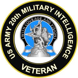 US Army 20th Military Intelligence Unit Crest Veteran Sticker Decal
