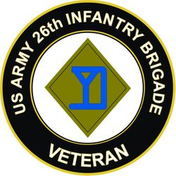 US Army 26th Infantry Brigade Veteran Sticker Decal